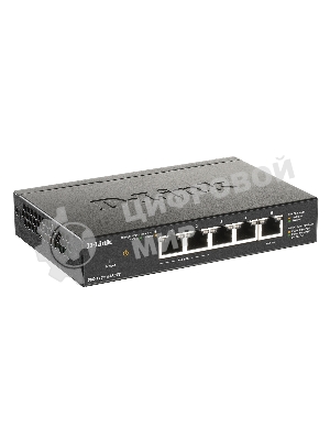 Коммутатор D-Link DGS-1100-05PDV2/A1A, 4×1 Гбит/с + 1×1 Гбит/с PD, настраиваемый
