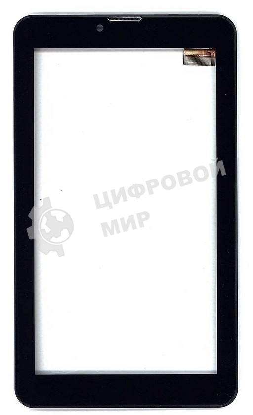 Сенсорное стекло (тачскрин) для Irbis, TZ54, черное с рамкой