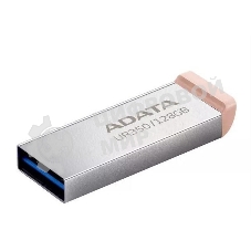 Флешка USB ADATA UR350 (UR350-128G-RSR/BG), 128Gb, USB 3.2, R/W 100/15, серебристый/коричневый