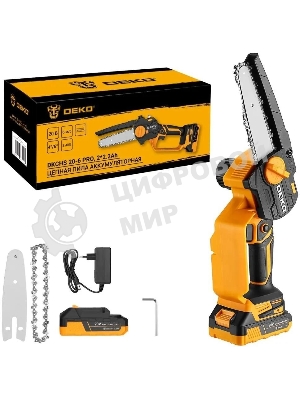 Пила цепная аккумуляторная DEKO DKCHS 20-6 PRO, 4