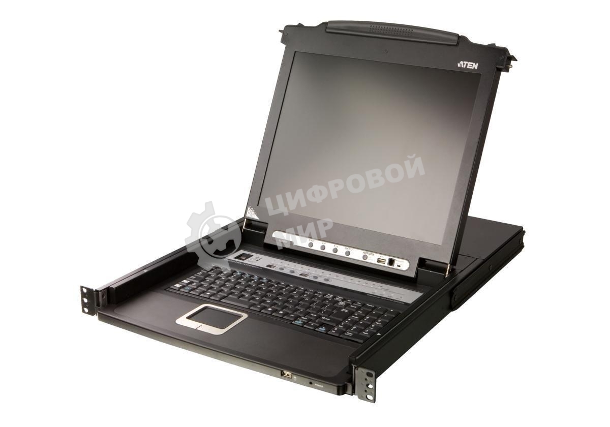 Портовый переключатель 16 с KVM консолью ATEN 16-Port PS/2-USB VGA Single Rail 17.3