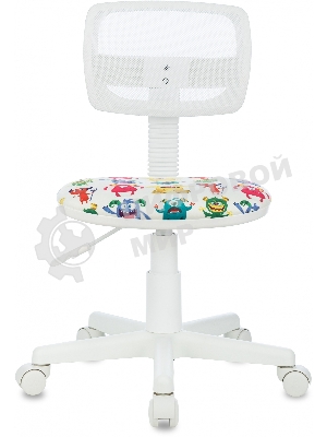 Кресло Бюрократ CH-W299 белый, сетка, 120 кг