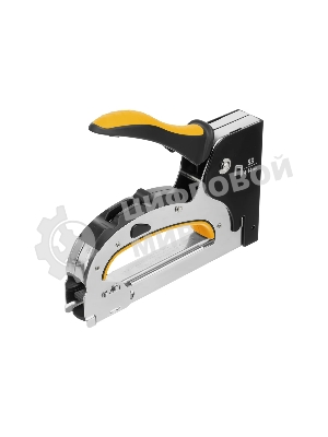 Степлер мебельный Denzel, стальной корпус, быстрая загрузка, регул. силы удара, тип 53, 4-14 мм