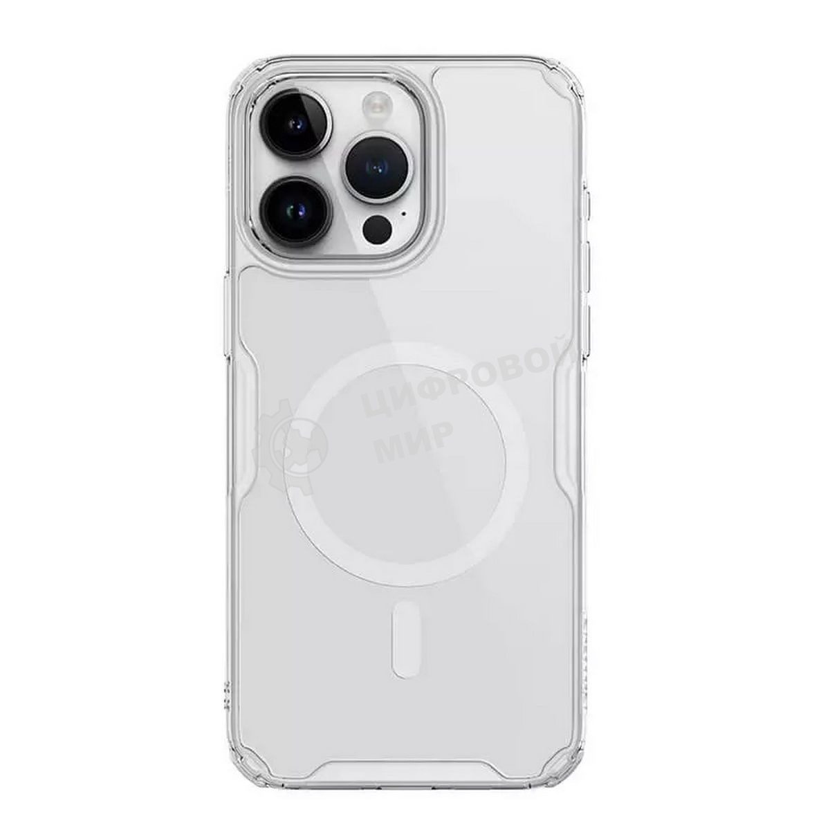 Чехол Nature TPU Pro Magnetic Case, белый, (AP IP15 Pro)