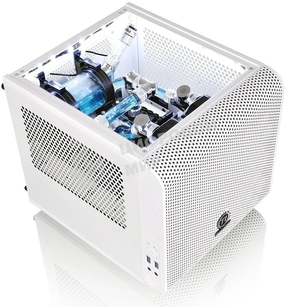 Компьютерный корпус Thermaltake Core V1 белый w/o PSU,CA-1B8-00S6WN-01