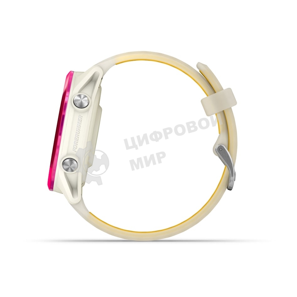 Умные часы Garmin Forerunner 570 слоновая кость, малиновый безель, ремешок манго 42мм