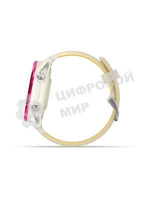 Умные часы Garmin Forerunner 570 слоновая кость, малиновый безель, ремешок манго 42мм