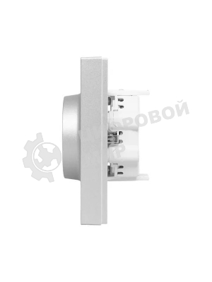 Розетка 2-м EKF UP1-SOA-210 СП Эпика 16А с заземл. без защ. шторок с рамкой механизм алюм.