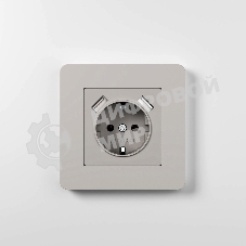 Рамка на 1 пост WERKEL Split (дымчатый/белый, soft-touch) W0013067