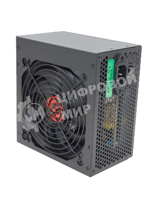 Блок питания Ginzzu CB500 12CM черный,24+4p,PCI-E, 4*SATA, 3*IDE,оплетка MB, кабель питания