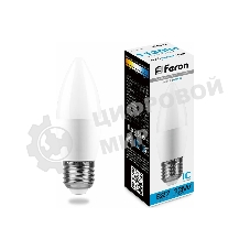 Лампа светодиодная Feron LB-970 13Вт E27 дневной матовая свеча