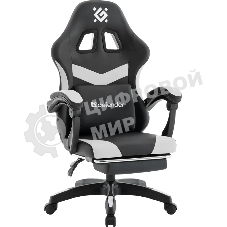 Кресло игровое Defender Runa PRO черн/белый, PU, класс 2