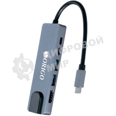 USB-концентратор ORIGO OU3340NPD, USB Type-C, USB 3.0/USB Type-C/HDMI/RJ-45, USB Type-C