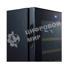 Винный шкаф Cellar Private CP023 черный, 60 л, 1 отсек, 23 бут.