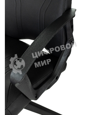 Кресло игровое Бюрократ Zombie 50 черный эко.кожа крестов. пластик