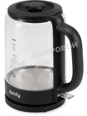 Чайник электрический Domfy DSB-EK304 1.7л. 2200Вт черный (корпус: стекло)