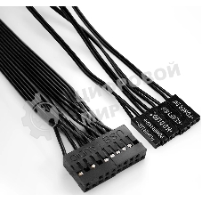 Компьютерный корпус Miditower ExeGate UN-605B-UNS400 (ATX, БП UNS400 с вент. 12см, 2*USB, аудио, блокировка, черный)