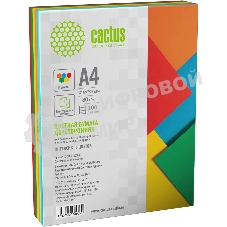 Бумага Cactus CS-CPC-A480200 A4/80г/м2/200л./радуга интенсив (5цветов)