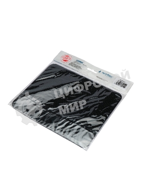 Коврик для мыши Gembird MP-BLACK-S, черный, 220х180х2мм, ткань/резина, пакет
