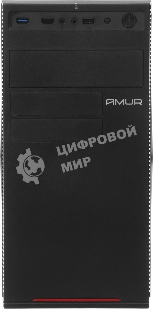 Компьютер Amur Нарвал B7I21 MT i3 12100 (3.3) 16Gb SSD 512Gb UHDG 730 FreeDOS 2.5xGbitEth 400W мышь клавиатура черный (RUS) (2147008)