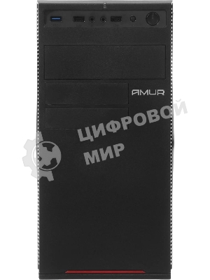 Компьютер Amur Нарвал B7I21 MT i3 12100 (3.3) 16Gb SSD 512Gb UHDG 730 FreeDOS 2.5xGbitEth 400W мышь клавиатура черный (RUS) (2147008)