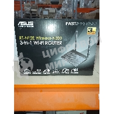 (Поврежденная упаковка) Маршрутизатор ASUS RT-N12E (N300, 1x100Mbs WAN, 4x100Mbs LAN) (RT-N12E)
