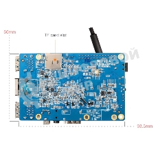 Микрокомпьютер Orange PI 3 2Gb + 8Gb EMMC, Android 7, с кабелем питания. (44286)