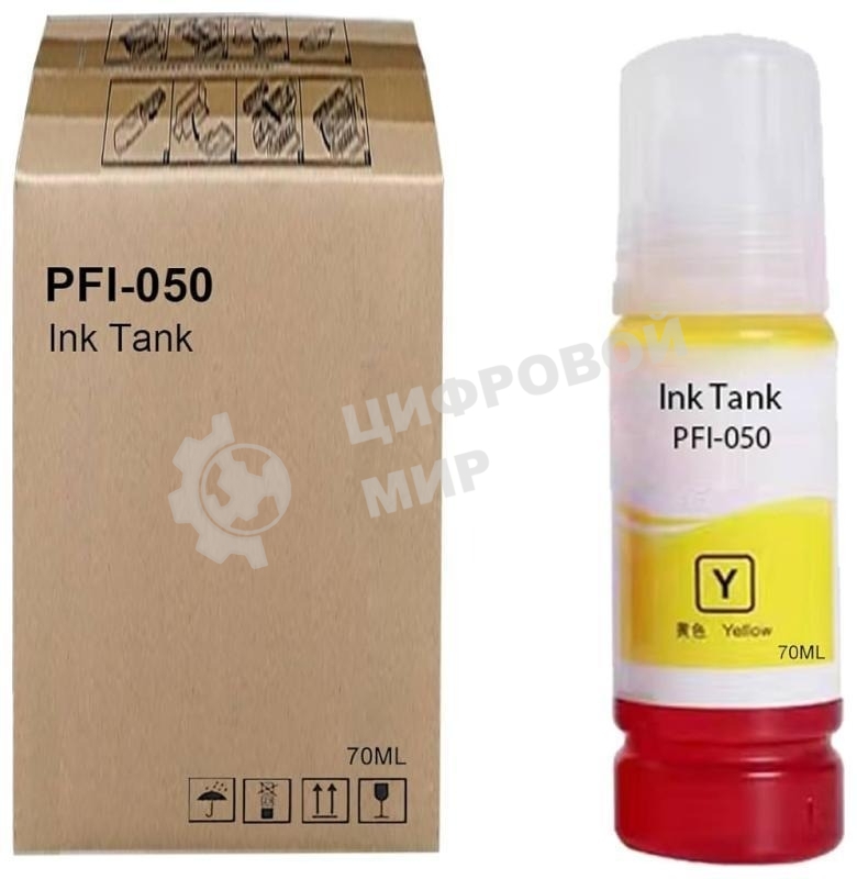 Картридж струйный Canon PFI-050Y 5701C001 желтый (70мл) для Canon imagePROGRAF TC-20M