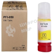 Картридж струйный Canon PFI-050Y 5701C001 желтый (70мл) для Canon imagePROGRAF TC-20M