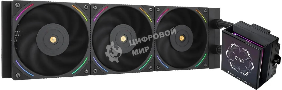 Жидкостная система охлаждения Thermalright Hyper Vision 360 Argb черный/ Display/ all Intel/AMD