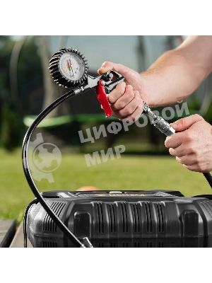 Компрессор воздушный Denzel DL1100 1,1 кВт, 180 л/мин, с набором аксессуаров