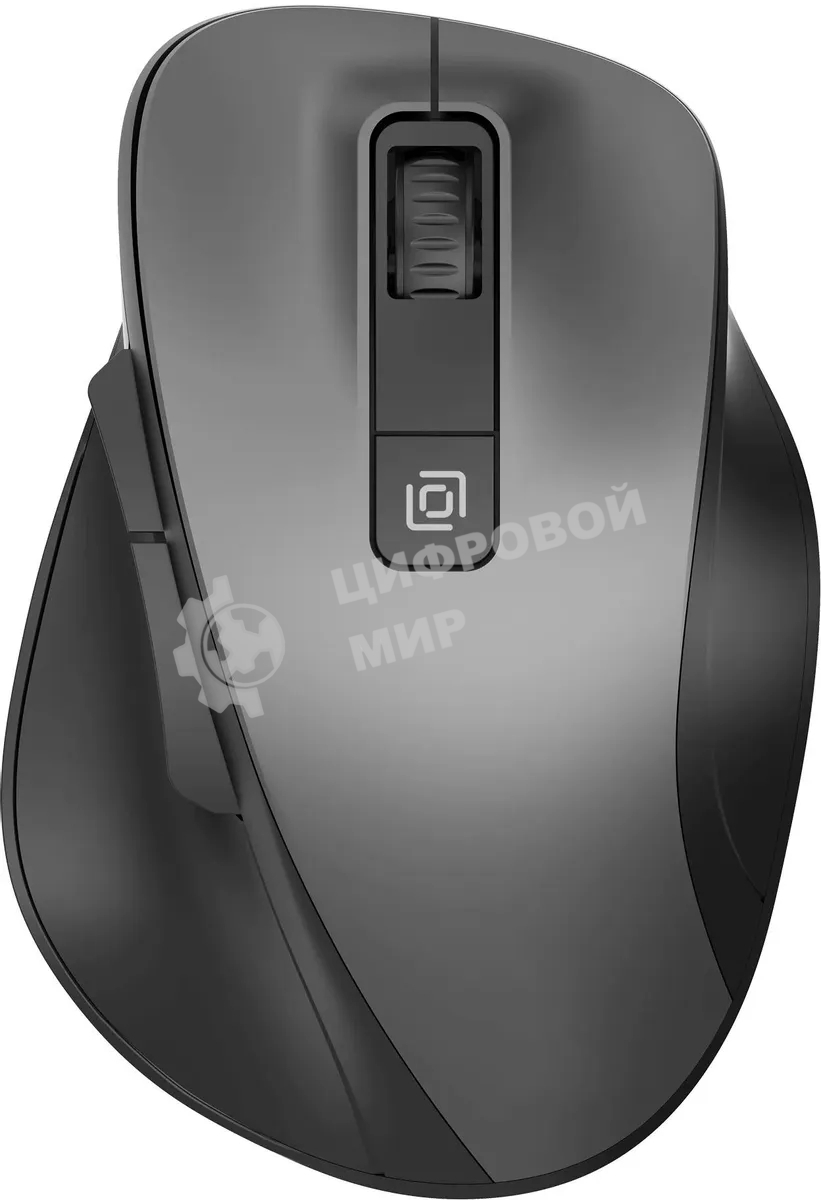 Мышь беспроводная Oklick 504MW черный/серый, 1600 dpi, радиоканал, USB, кнопки - 6