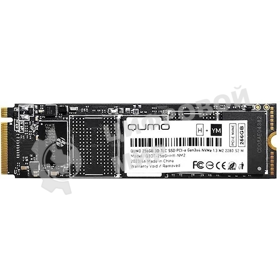 Накопитель SSD QUMO Novation, 256Gb, M.2 2280, PCIe 3.0 x4, NVMe, R/W 3100/1290