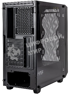 Корпус Hiper BH34-1 черный без БП ATX 5x120mm 2x140mm 2x200mm 1xUSB3.0 audio bott PSU