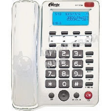 Телефон проводной Ritmix RT-550 белый/серый