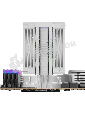 Кулер для процессора Bloody BD-AC230-ARGb1 ARGb белый, 120 мм, алюминий/медь, 1600 об/мин, 32 дБ, 4 pin, 230 Вт, 154 мм