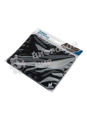 Коврик для мыши Gembird MP-BLACK-S, черный, 220х180х2мм, ткань/резина, пакет