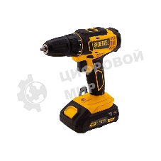 Дрель-шуруповерт Denzel CDL-18-02BM, Аккумуляторная, 18В, 2 АКБ, Кейс