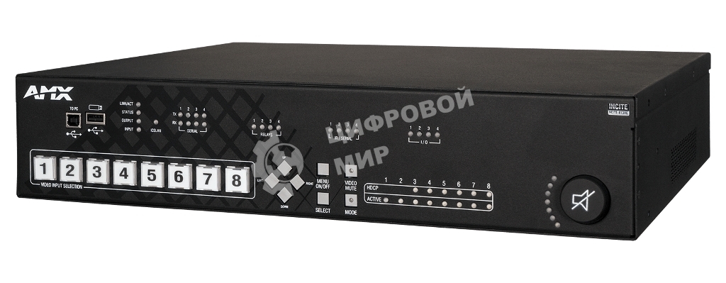 Коммутатор презентационный FG1901-16-EK AMX NCITE-813AC 8x1:3 4K60, встроенный усилитель и контроллер