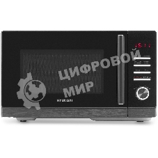 Микроволновая печь Hyundai HYM-D3012 черный, 25 л, 800 Вт, переключатели - кнопки, поворотный механизм