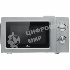 Микроволновая печь BBK 17MWS-784M/B серебристый, 17 л, 700 Вт, переключатели - поворотный механизм