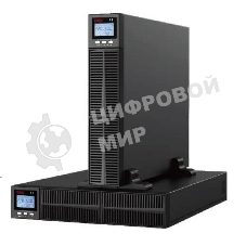 Источник бесперебойного питания (ИБП) Crusader Stabline RTIO-1000VA (1000Ва, 900Вт, 8xIEC320, LCD, USB type-B, 2xRJ45, чистая синусоида)