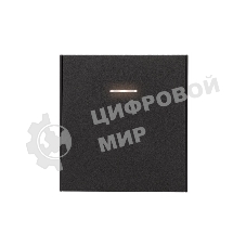 Выключатель Kranz STRONG 1 кл с подсветкой 10А с/у антрацит