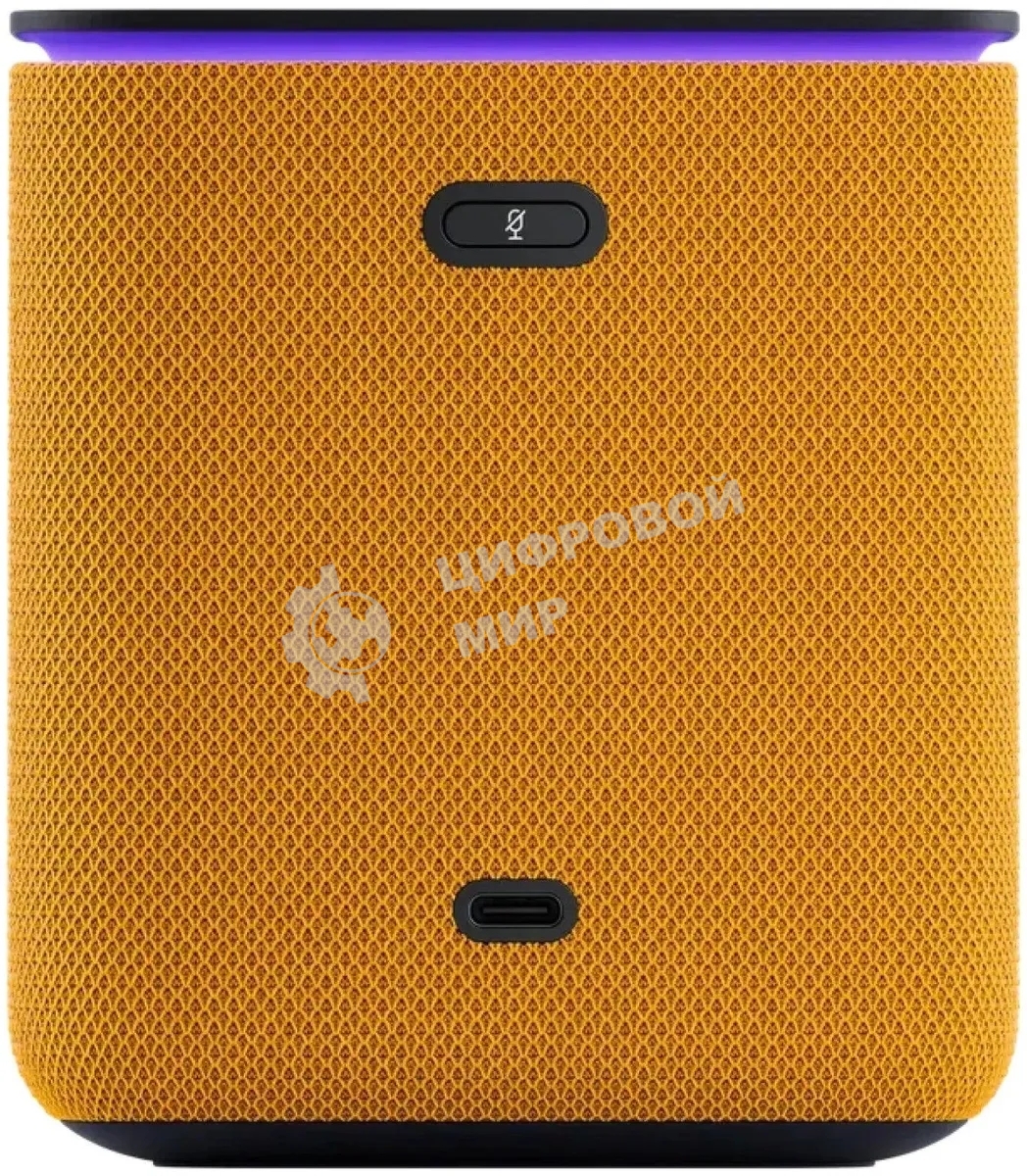 Умная колонка Яндекс Станция Миди, ZigBee, 24Вт, с голосовым ассистентом Алиса на YaGPT, оранжевый