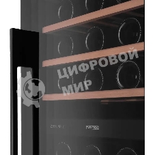 Винный шкаф встраиваемый Maunfeld MBWC-415D171, вместимость: 171 бутылок, черный