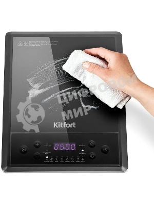 Плита Индукционная Kitfort КТ-158 черный стеклокерамика (настольная)
