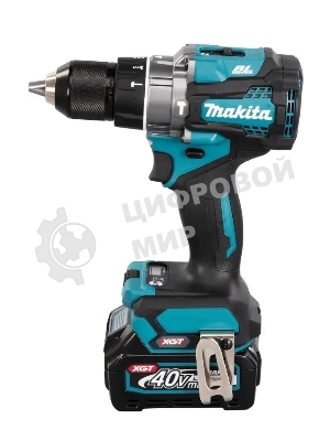 Дрель-шуруповерт Makita HP001GD201, 40 В, 2,5 Ач, 140 Нм, бесщеточный, ударный