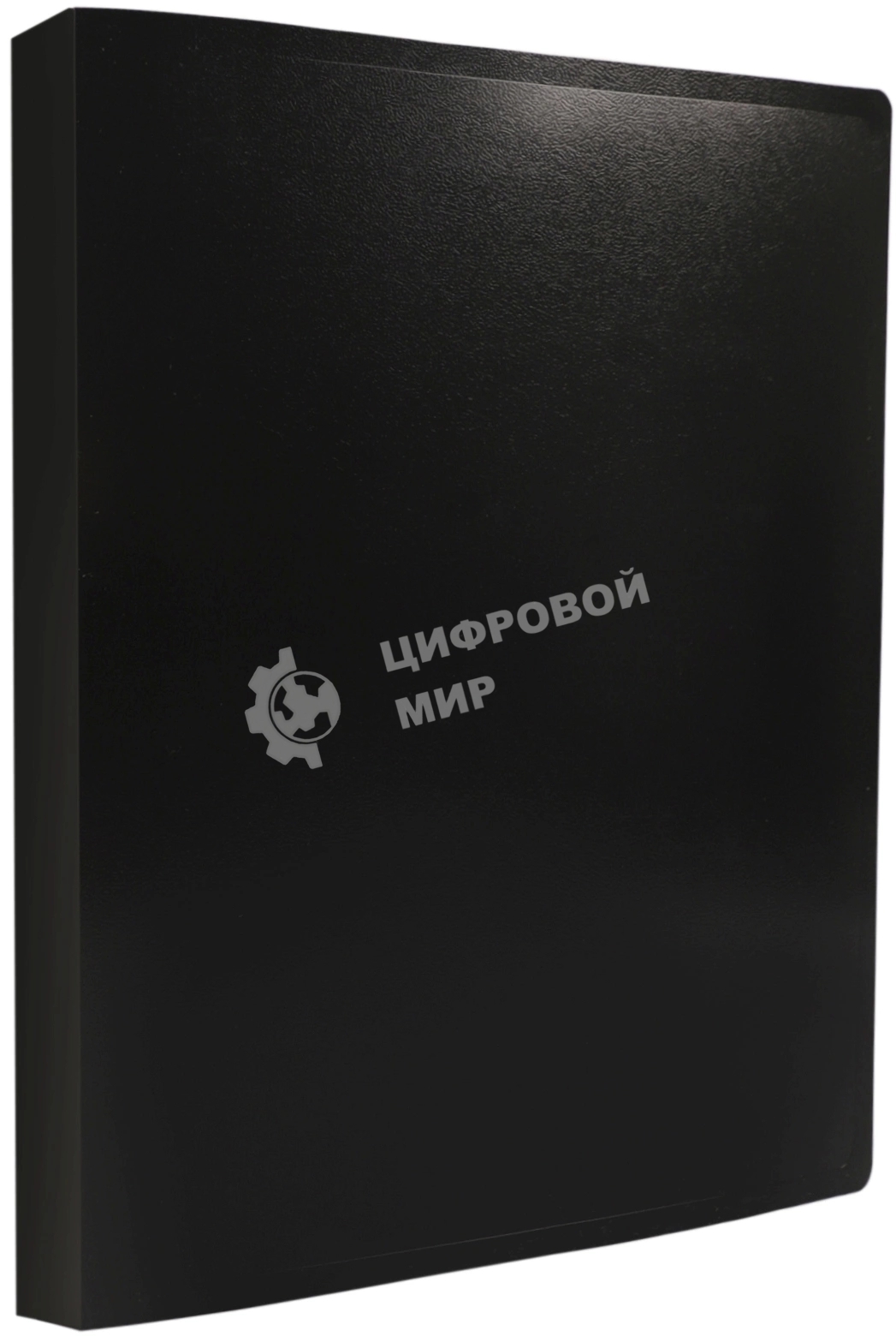 Папка на 4-х кольцах Silwerhof Eco A4, пластик, 0.5мм, черный