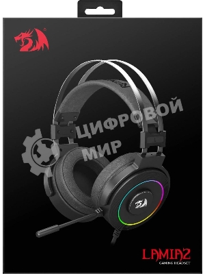 Гарнитура Redragon Lamia 2 чёрный, проводная, USB, подсветка