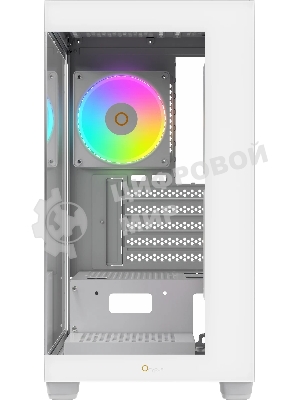 Компьютерный корпус Case Ocypus Gaммa C52 WH ARGB mATX/win/white/3 ARGB fans/no PSU/Tempered Glass